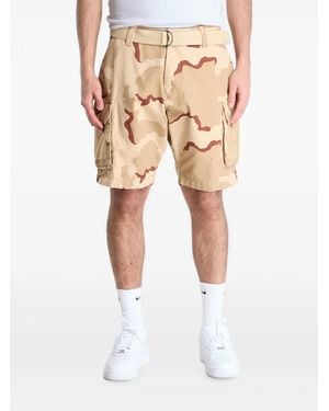 Alpha Industries Camouflage-Print Cargo Shorts - Natural