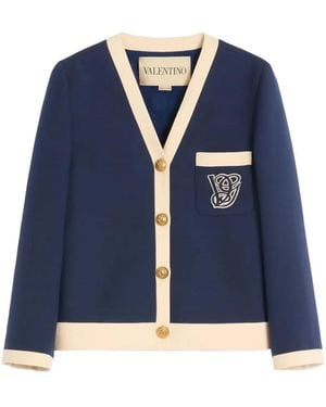 Valentino Garavani Crepe Couture Jacket - Blue
