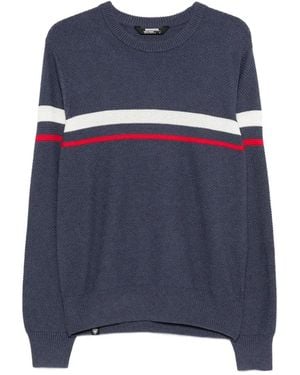 Rossignol Striped Crew-Neck Jumper - Blue