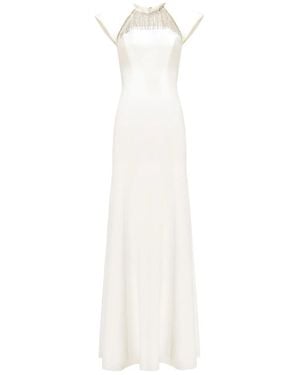 Jenny Packham Sonder Embellished Maxi Dress - White