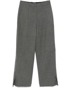 Jil Sander Virgin Wool Trousers - Grey