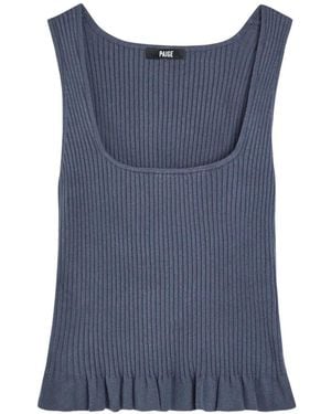 PAIGE Bronwyn Tank Top - Blue