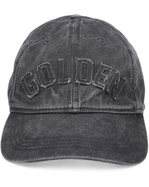 Golden Goose Logo-Appliqué Star-Detail Baseball Cap - Grey