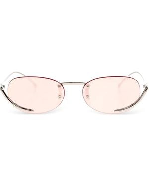 DIESEL Lunettes De Soleil À Monture Ovale - Pink