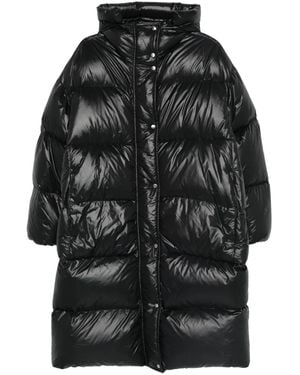 Jil Sander Gefütterter Kapuzenmantel - Schwarz