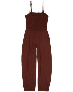 Bimba Y Lola Shirred-Bodice Jumpsuit - Purple