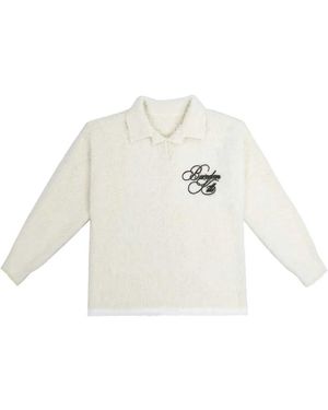 Boredom Kills Polo Signature En Mohair - White