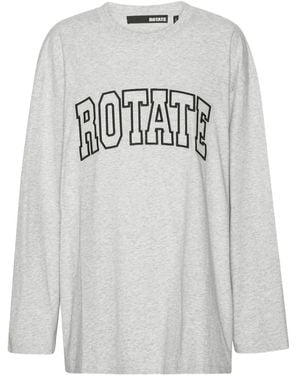 ROTATE BIRGER CHRISTENSEN Long-Sleeves T-Shirt - Grey