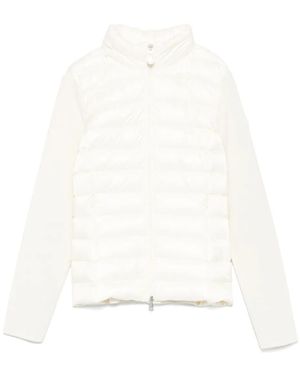 Moncler Logo-Patch Padded Jacket - White