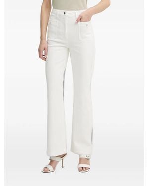 Morgan Patch-Pocket Jeans - White