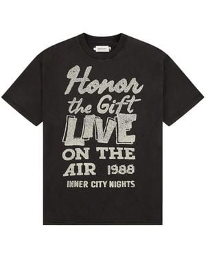 Honor The Gift Live On The Air Crew-Neck T-Shirt - Black