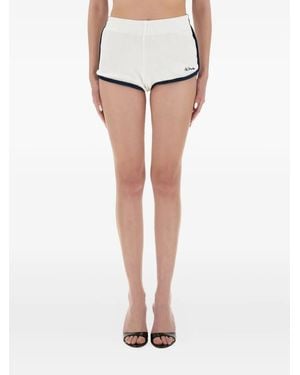 Mc2 Saint Barth Shorts mit Logo - Weiß