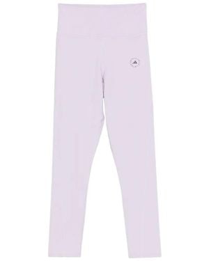 adidas By Stella McCartney Logo High-Waisted Leggings - Purple