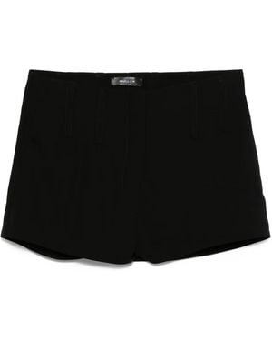 Mugler Geplooide Shorts - Zwart