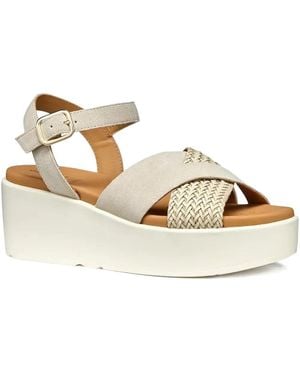 Geox Sandalias con plataforma de 60 mm - Metálico