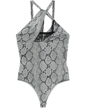 Coperni Asymmetric Bodysuit - Grey