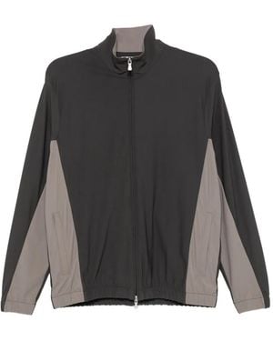 Eleventy Colour-Block Track Jacket - Black