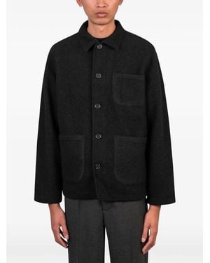 Universal Works Field Button-Up Jacket - Black