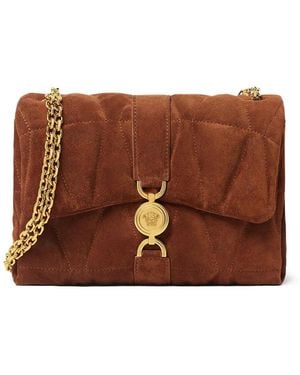 Versace Quilted Chain Cross Body Bag - Brown