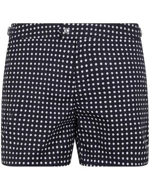 Tom Ford ポルカドット トランクス水着 - ブルー