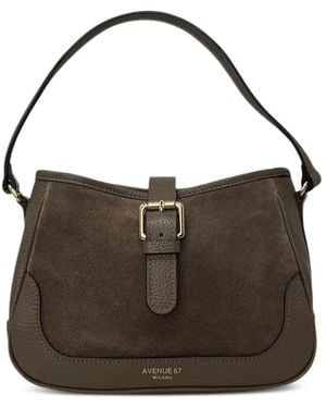 Avenue Isadora Schultertasche Mit Schnalle - Schwarz
