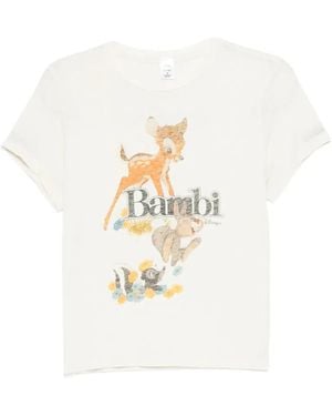 RE/DONE Bambi Graphic-Print T-Shirt - White