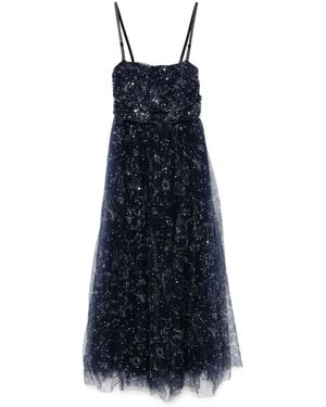 STAUD Bettina Midi Dress - Blue