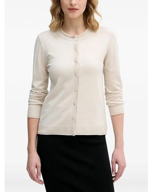 Sisley Button Cardigan - White