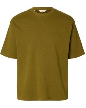 SELECTED T-Shirt Girocollo - Verde