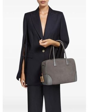 Aviteur Bolso Shopper Cristallo De Piel De Nobuk - Negro