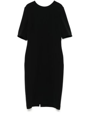 Giorgio Armani Silk Midi Dress - Black
