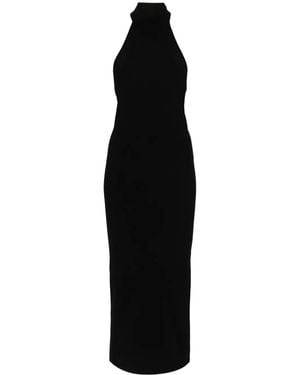 KHAITE Abito Midi The Suzanne A Coste - Nero