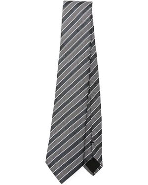 BOSS Striped Tie - Grey