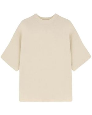 Hevò T-Shirt Ripalta Con Zip - Neutro