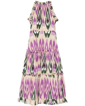PHILIPPA 1970 Robe Longue Shiloh À Imprimé Ikat - Pink