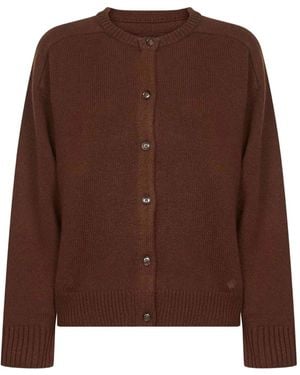 Loulou de Saison Button-Front Cardigan - Brown