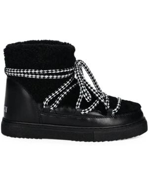 Inuikii Shearling-Trim Ankle Boots - Black