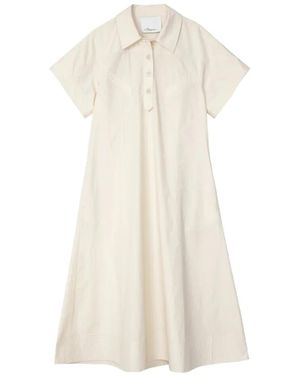 3.1 Phillip Lim Short-Sleeves Midi Dress - White