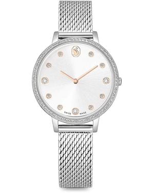 Swarovski Clarica Crystal 30Mm Watch - White