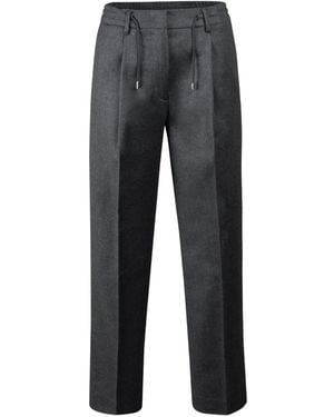 Moorer Pantalones Antonia-Lxw Con Cordones - Gris