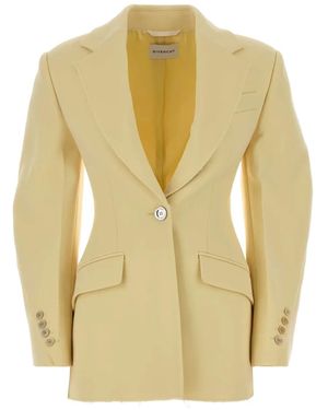 Givenchy Blazer Met Ballonmouwen En Gekerfde Afwerking - Geel