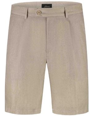 Brioni Short Chino À Design Plissé - White