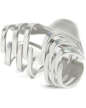 DIESEL Metal Claw Hair Clip - White