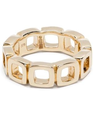 Tom Wood 9K Cushion Ring - Metallic