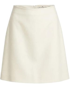 Ermanno Scervino A-Line Wool Mini Skirt - White