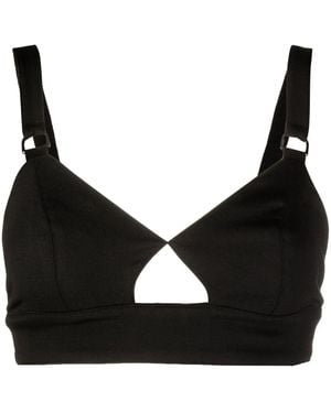 Remain Biena Cut-Out Crop Top - Black