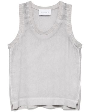 Kaos Linen Top - Gray