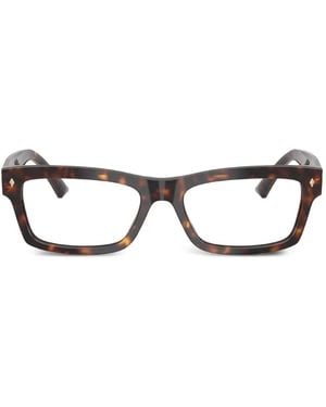Jimmy Choo Rectangle-Frame Glasses - Brown