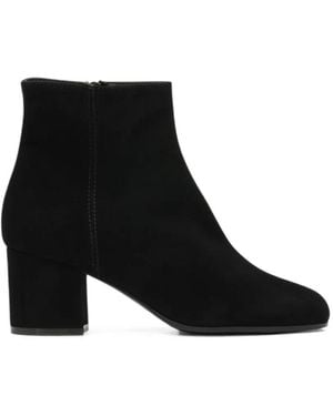 Via Roma 15 Suede-Finish Ankle Boots - Schwarz