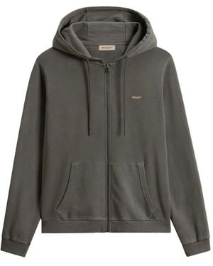 Woolrich Garment-Dyed Zip-Up Hoodie - Grey